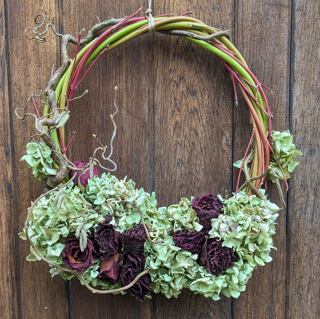 14"-16" Dried Half Wreath