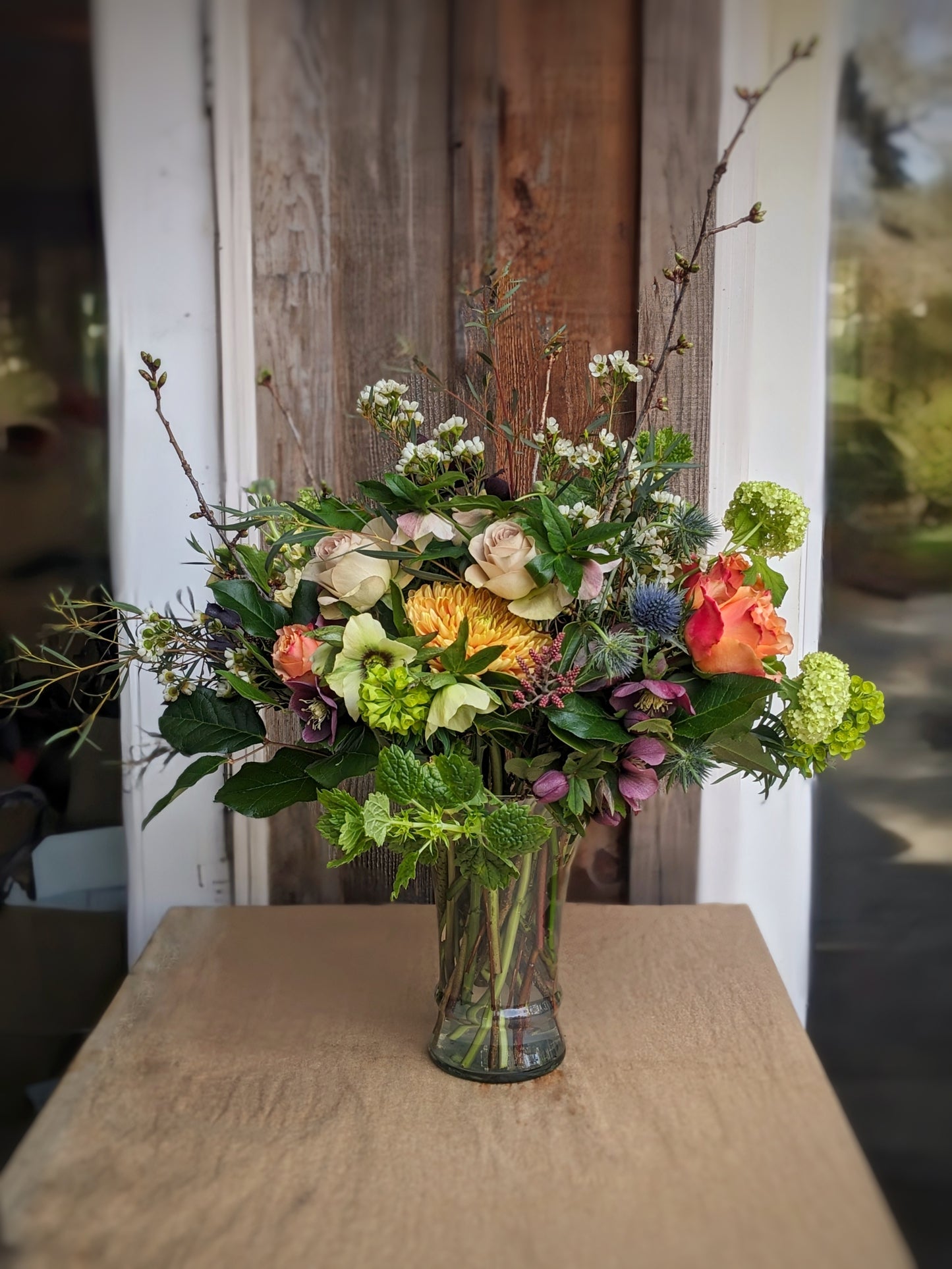 A Floral Arrangement in Vase