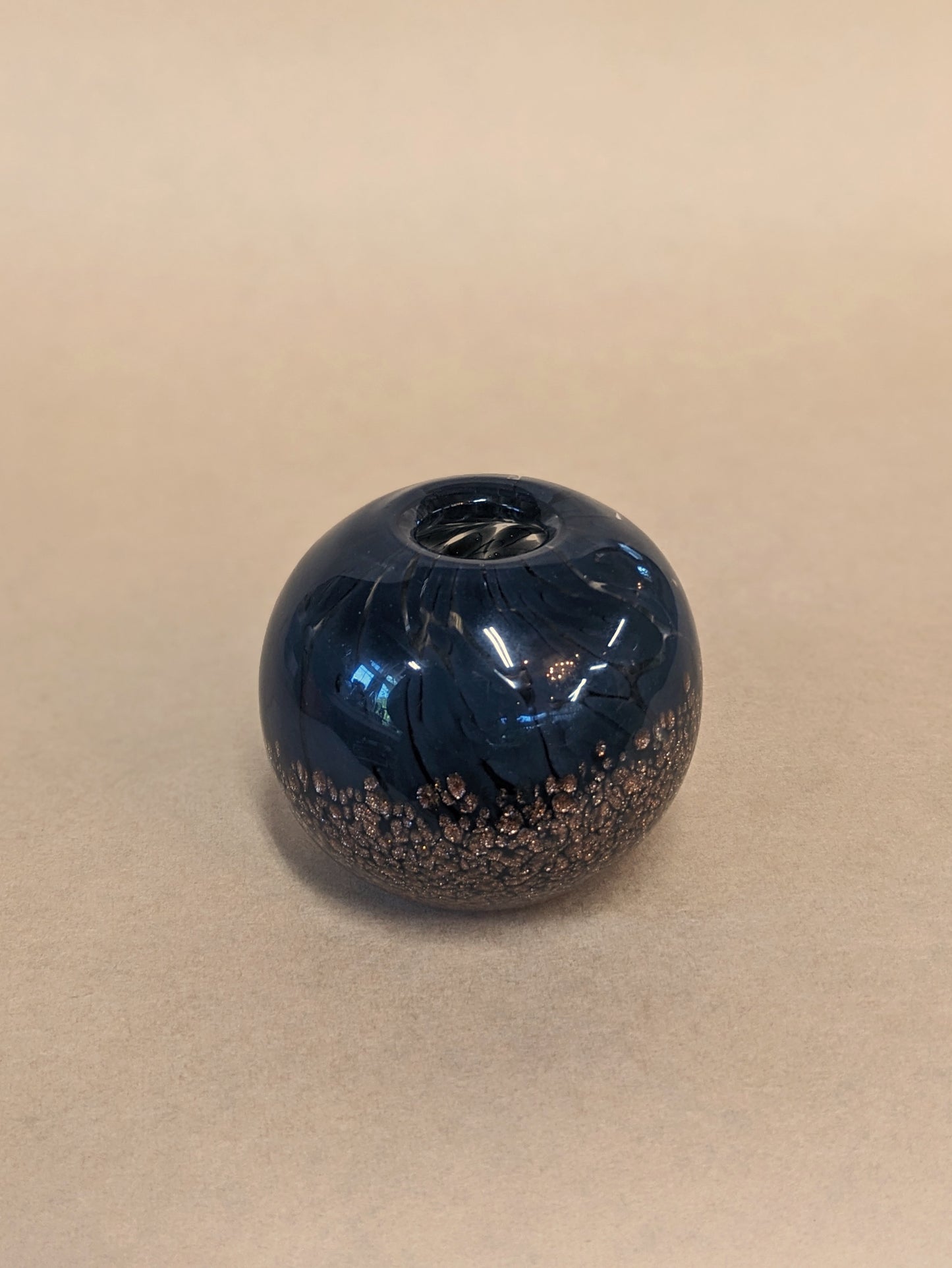 Blown Glass Paperweight Vase