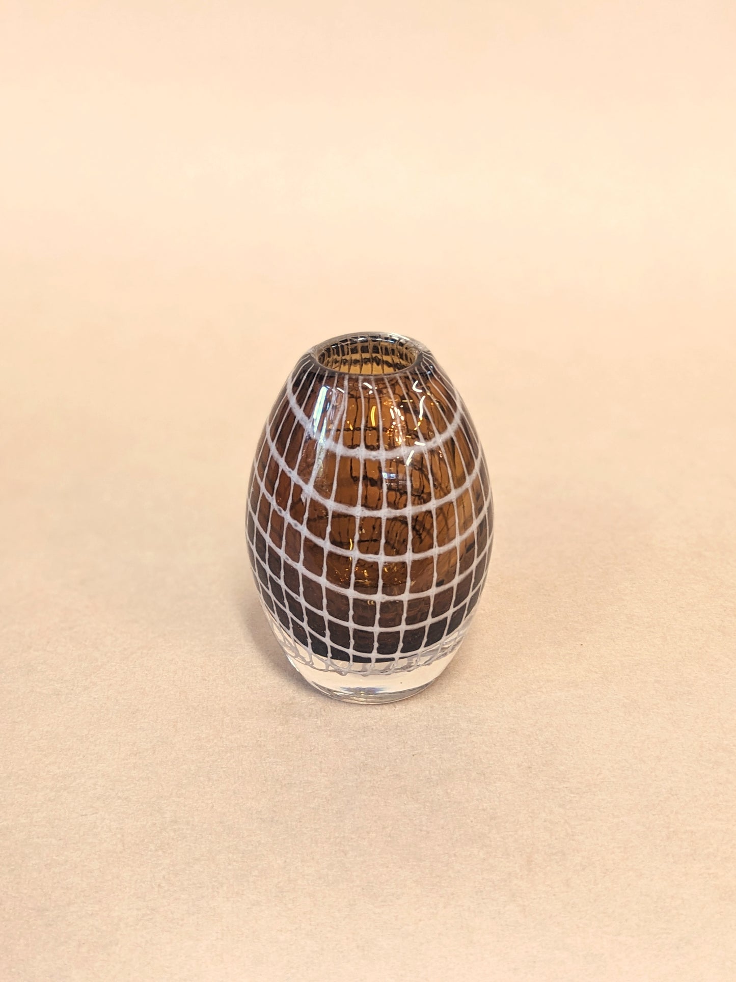 Blown Glass Paperweight Vase