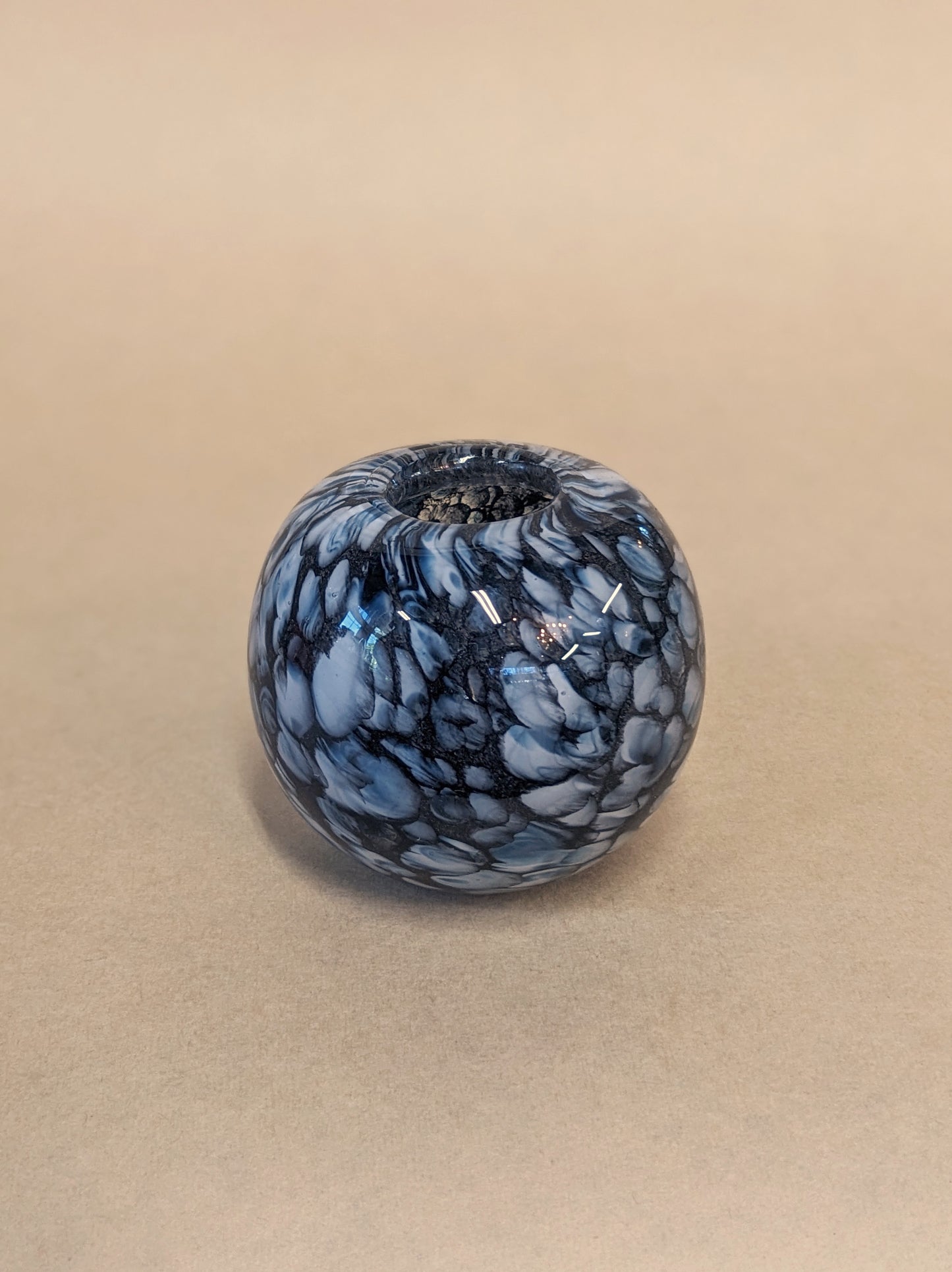 Blown Glass Paperweight Vase