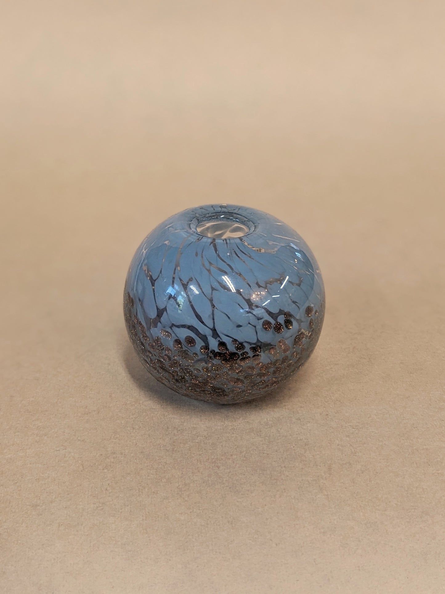 Blown Glass Paperweight Vase