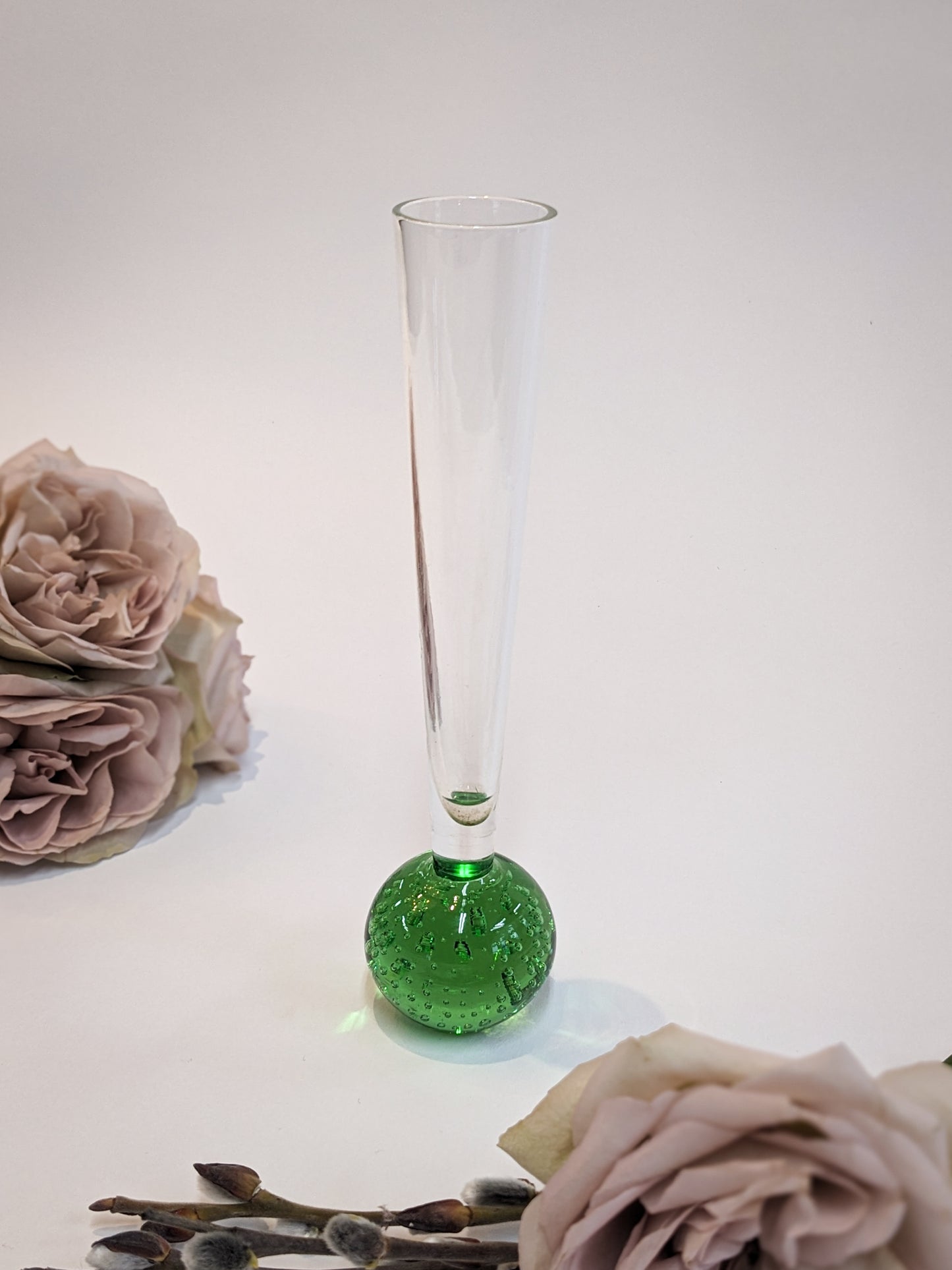 Blown Glass Drop Bud Vases