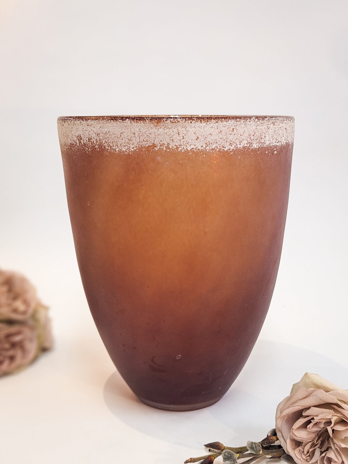 Amber Frosted Glass Flare