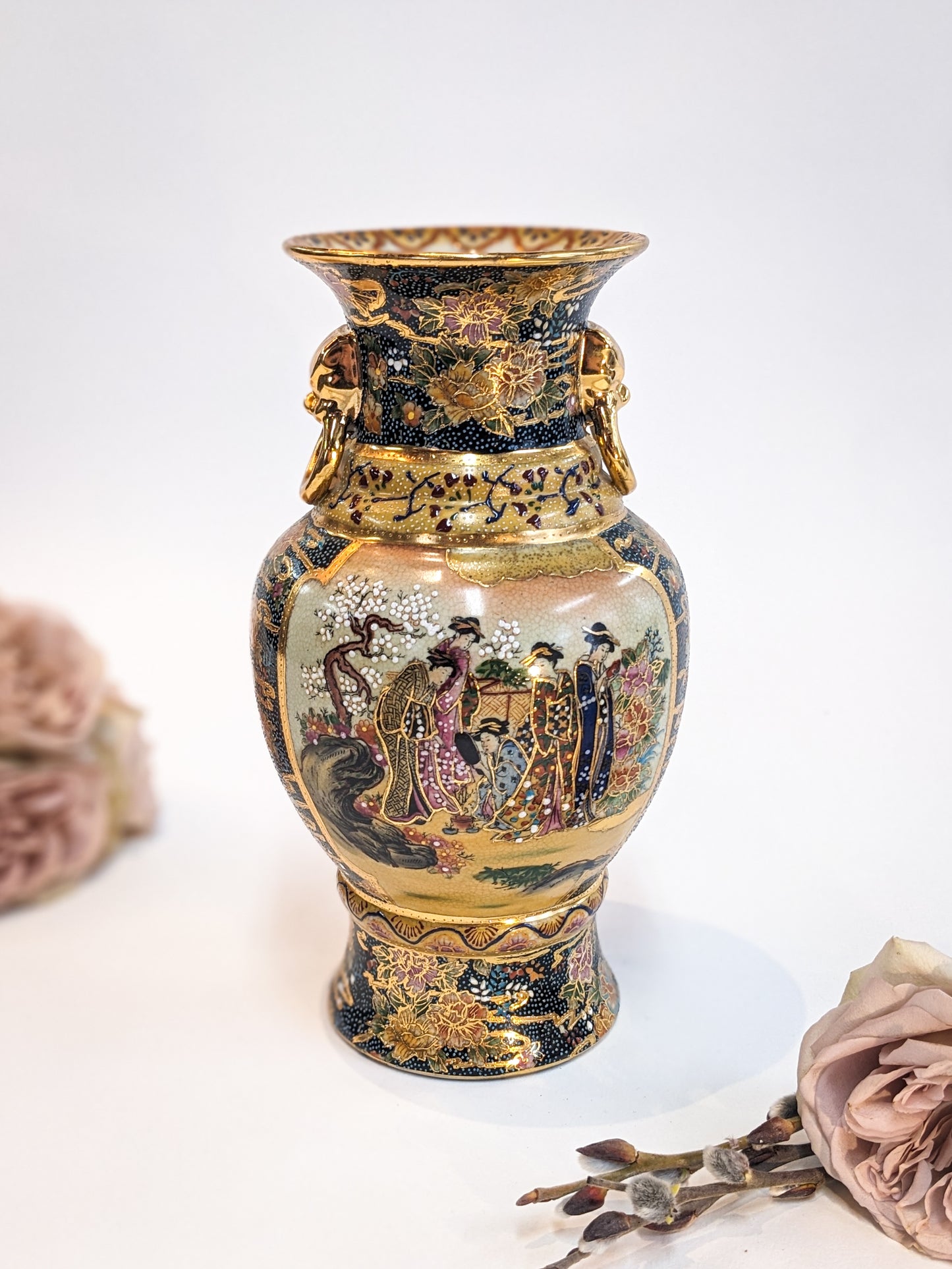Japanese Style Gilt Amphora
