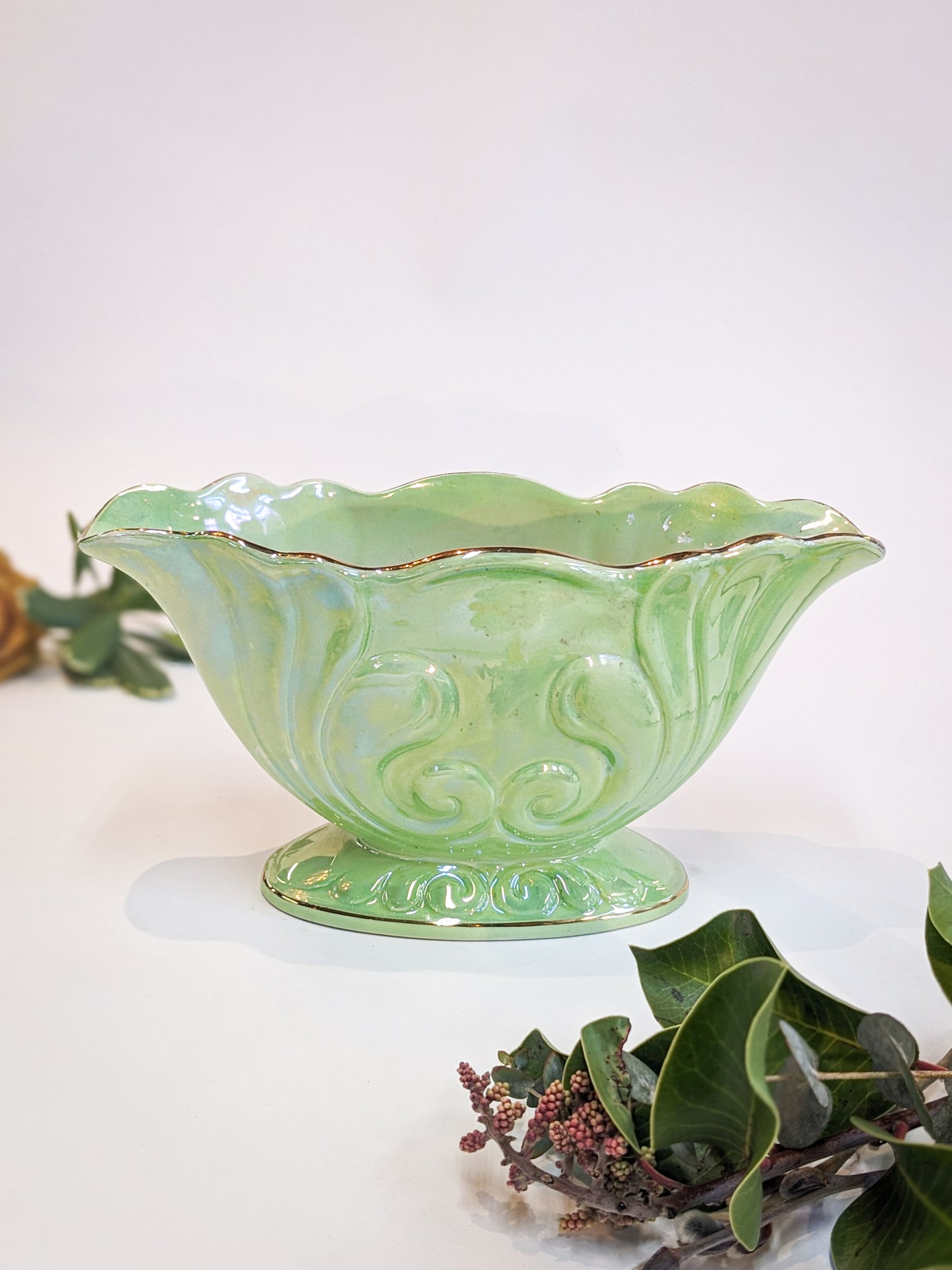 Maling Lustreware Decorative Bowl