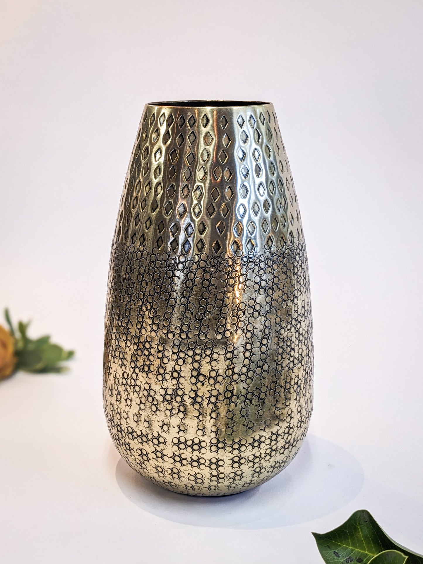 Gold Dimpled Vase