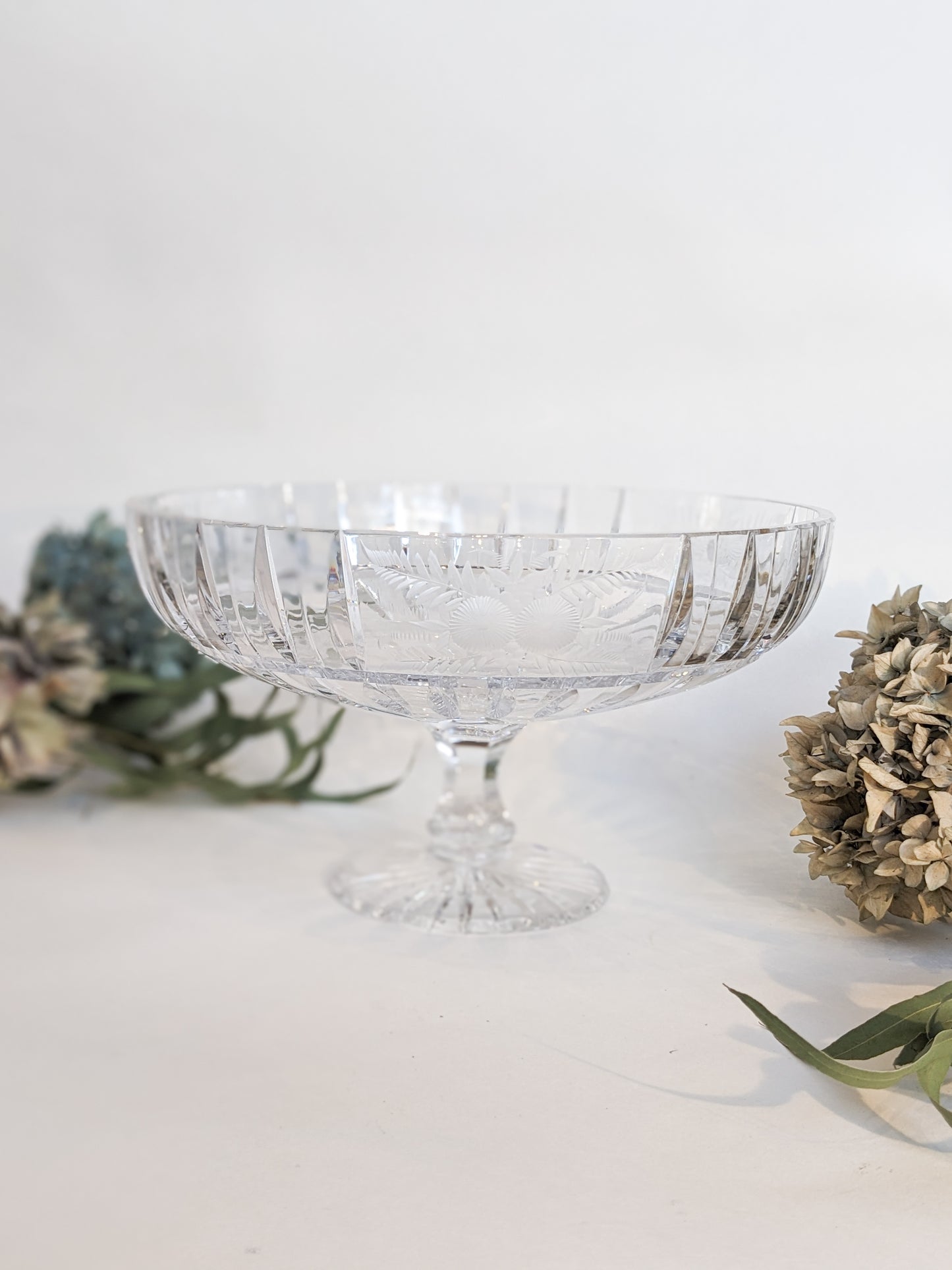 Crystal Pedestal Bowls