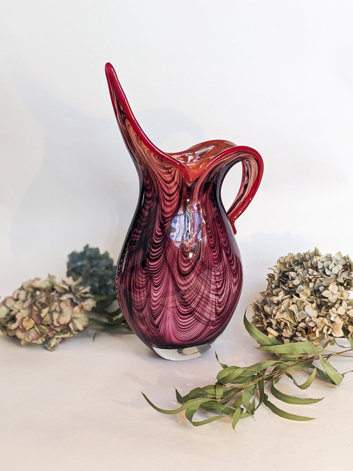 Hand Blown Glass Pitcher