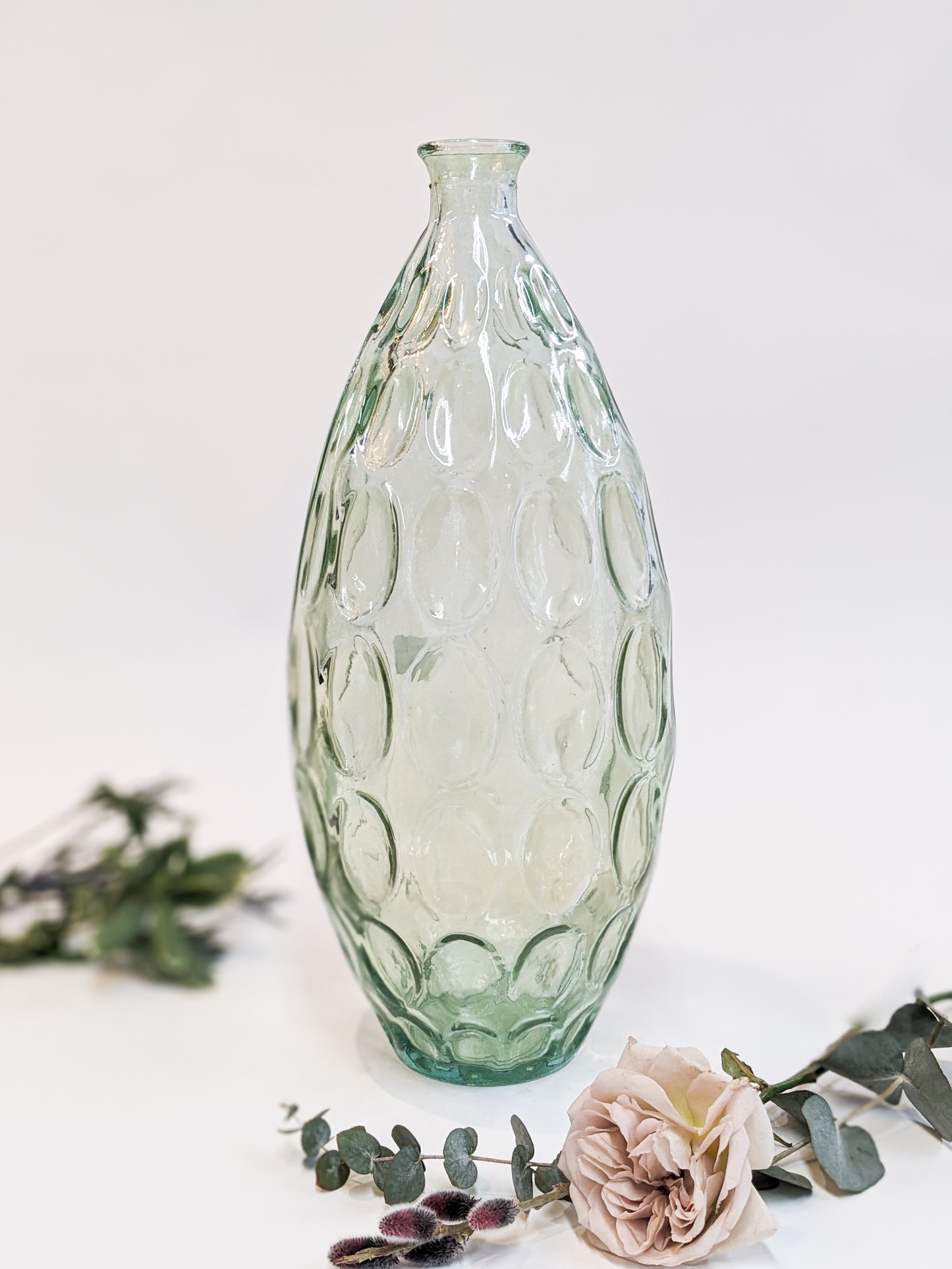 Large Dimpled Bottle Vase