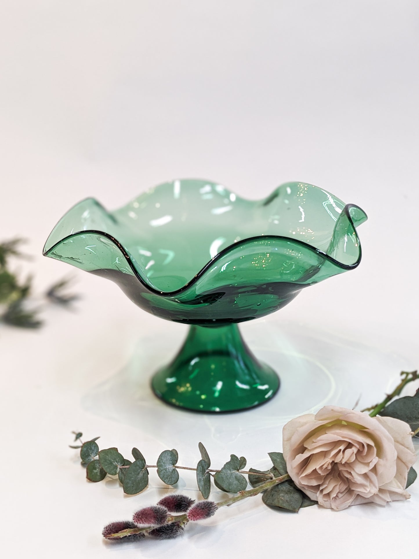 Glass Pedestal Bowls