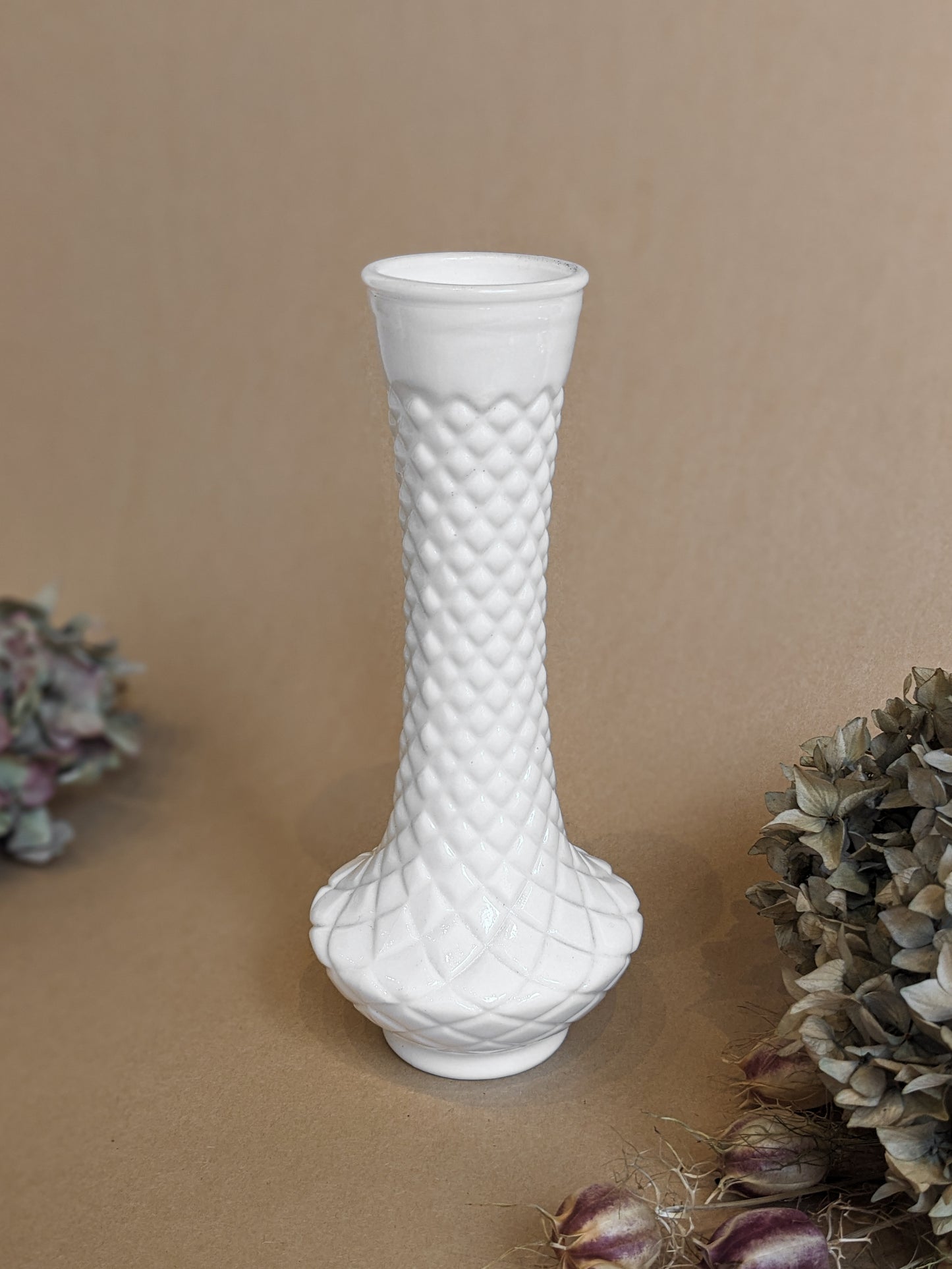 Milk Glass Bud Vases