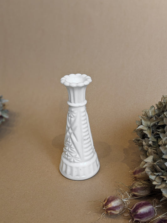 Milk Glass Bud Vases