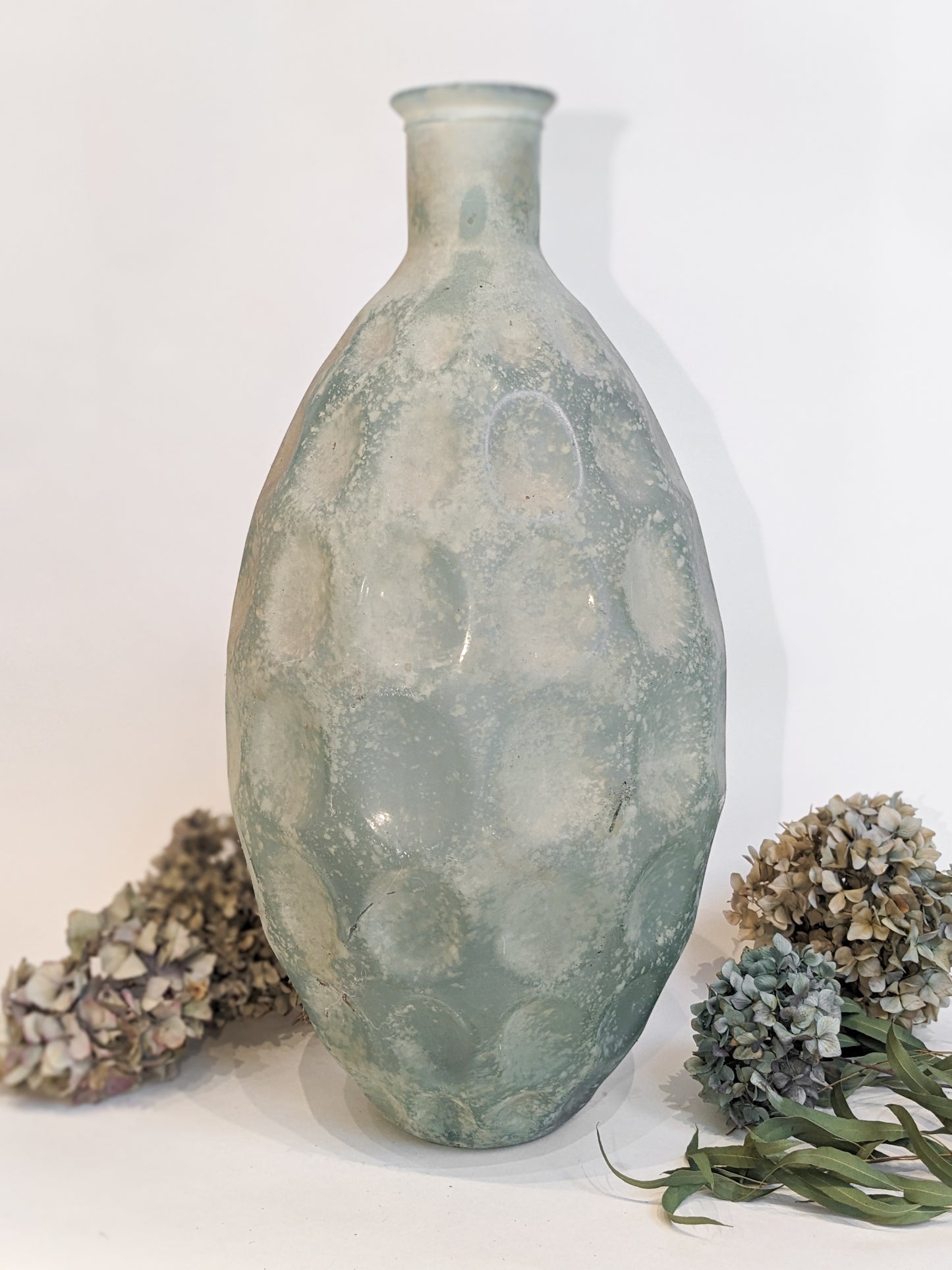 Large Dimpled Bottle Vase