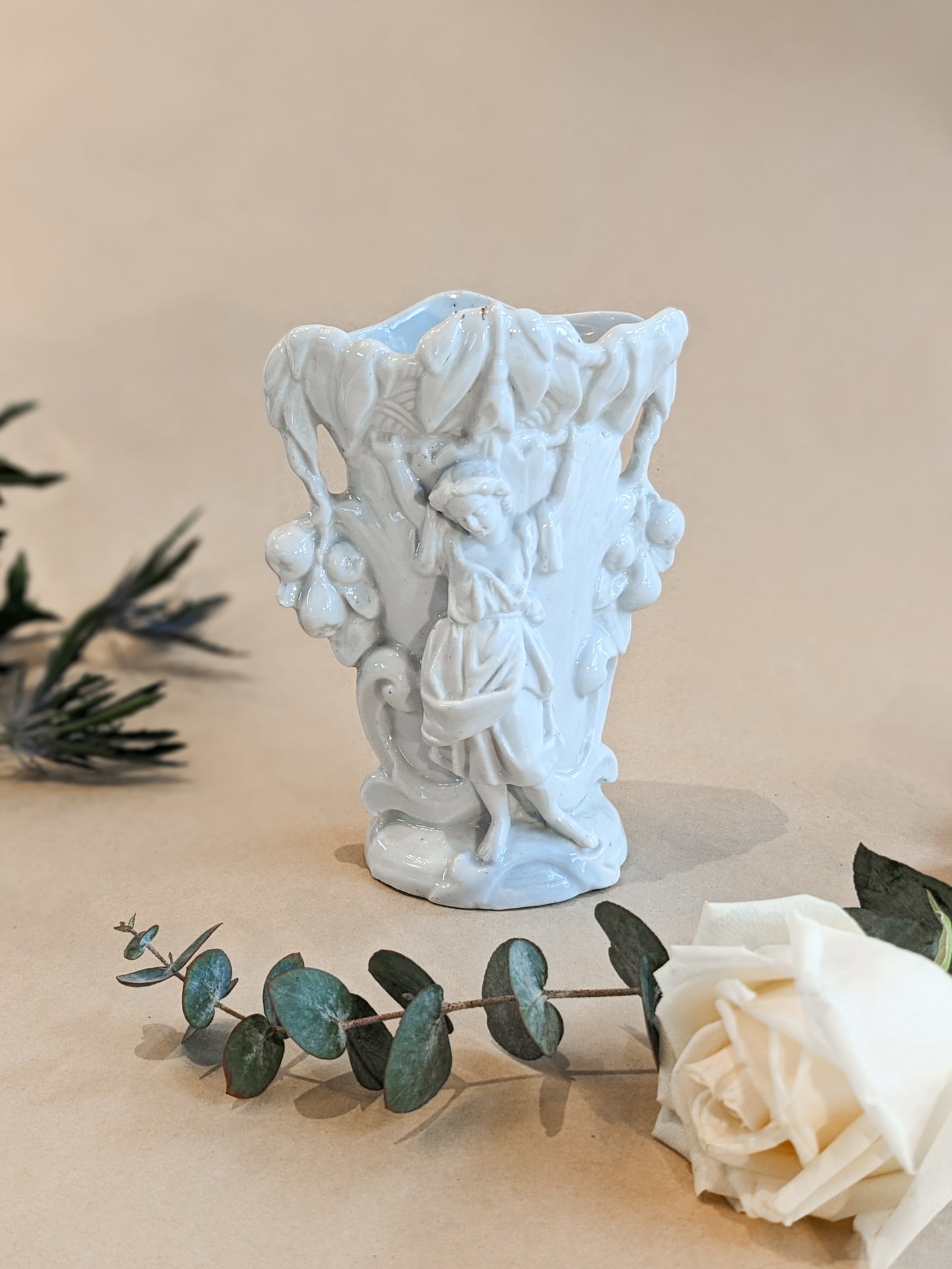 Bas-Relief Sculpture Vase