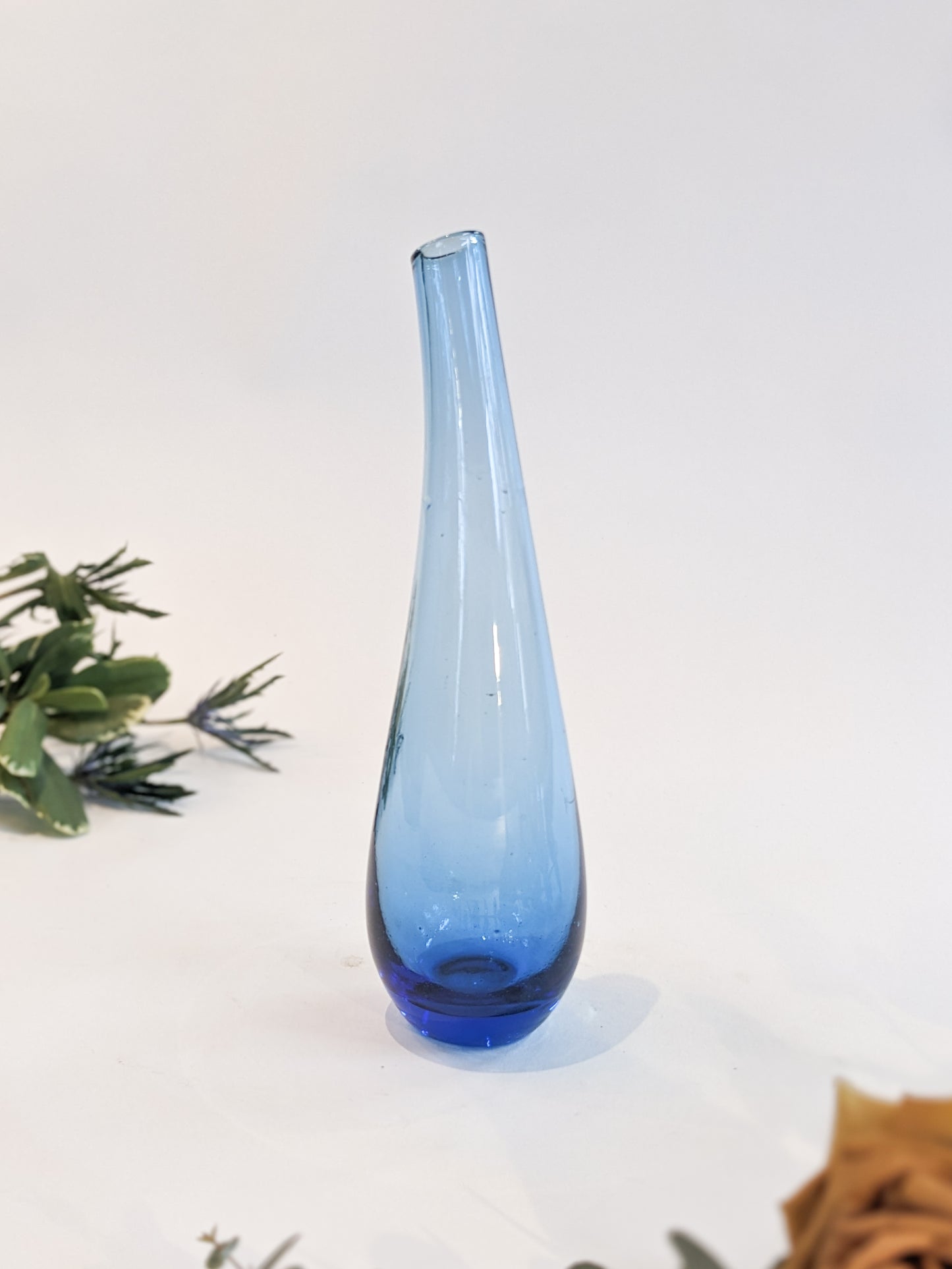 Blue Drop Bud Vase