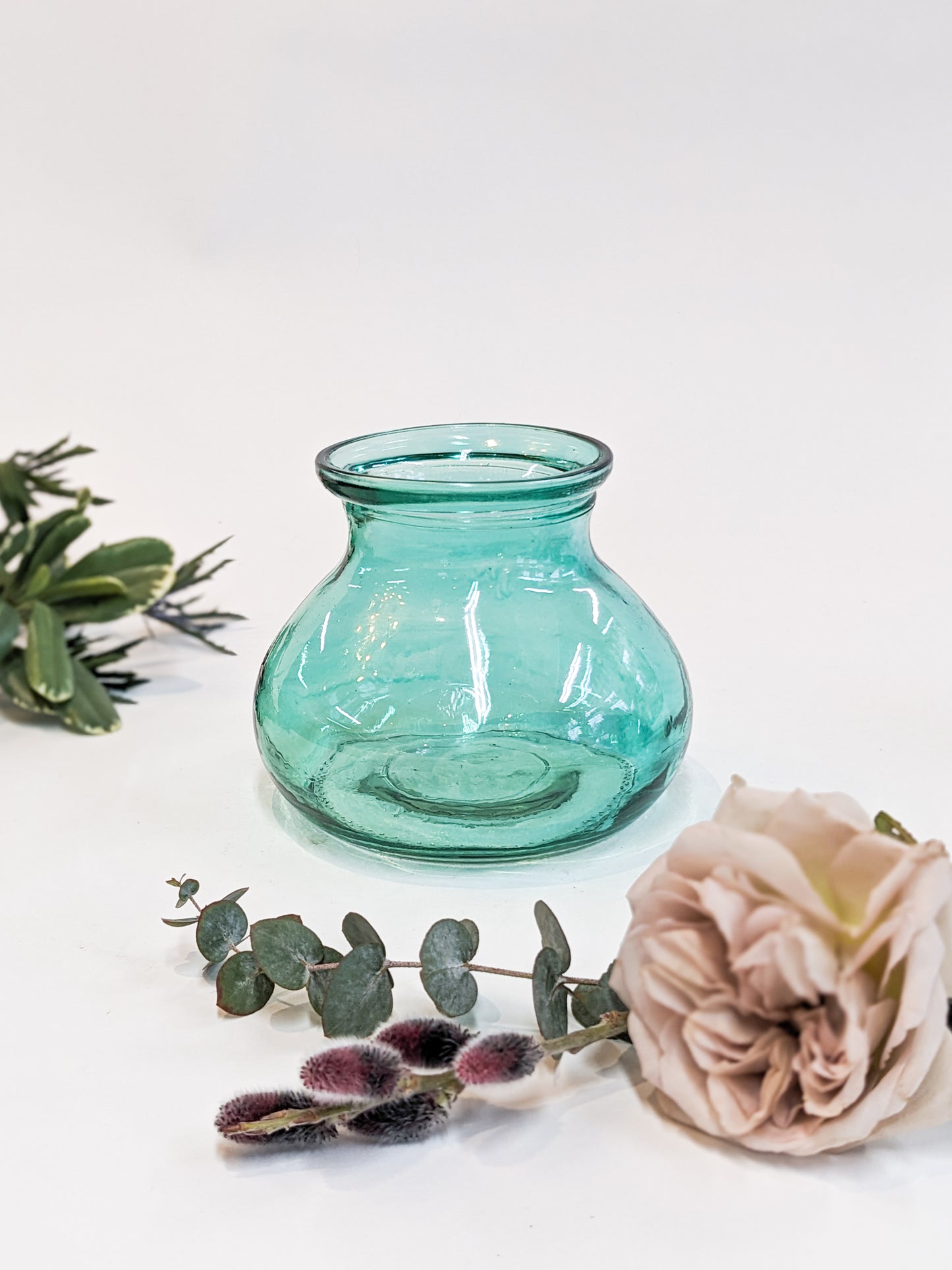 Teal Jar Vase