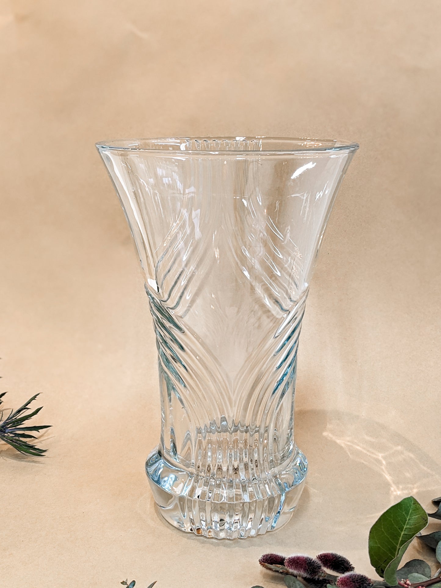 Large Art Deco Style Glass Flare