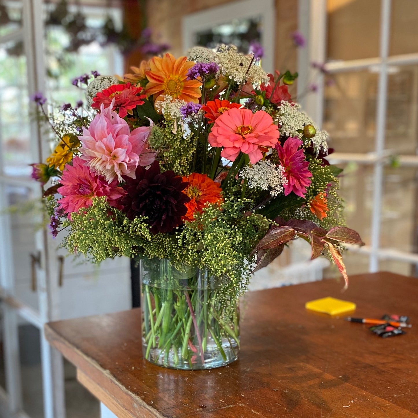 A Floral Arrangement in Vase (4726565666897)