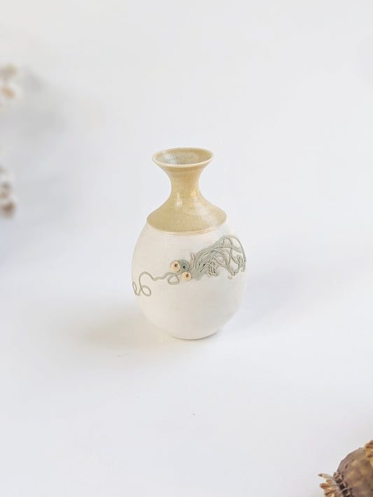 Porcelain Floral Bud Vase