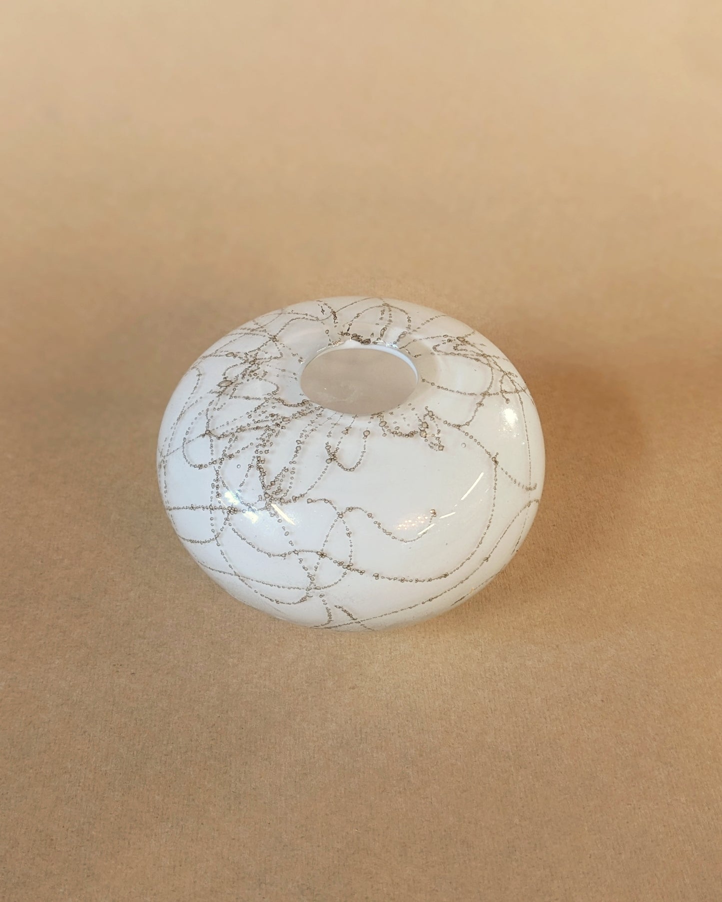 Blown Glass Paperweight Vase