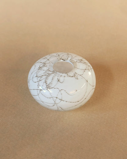 Blown Glass Paperweight Vase