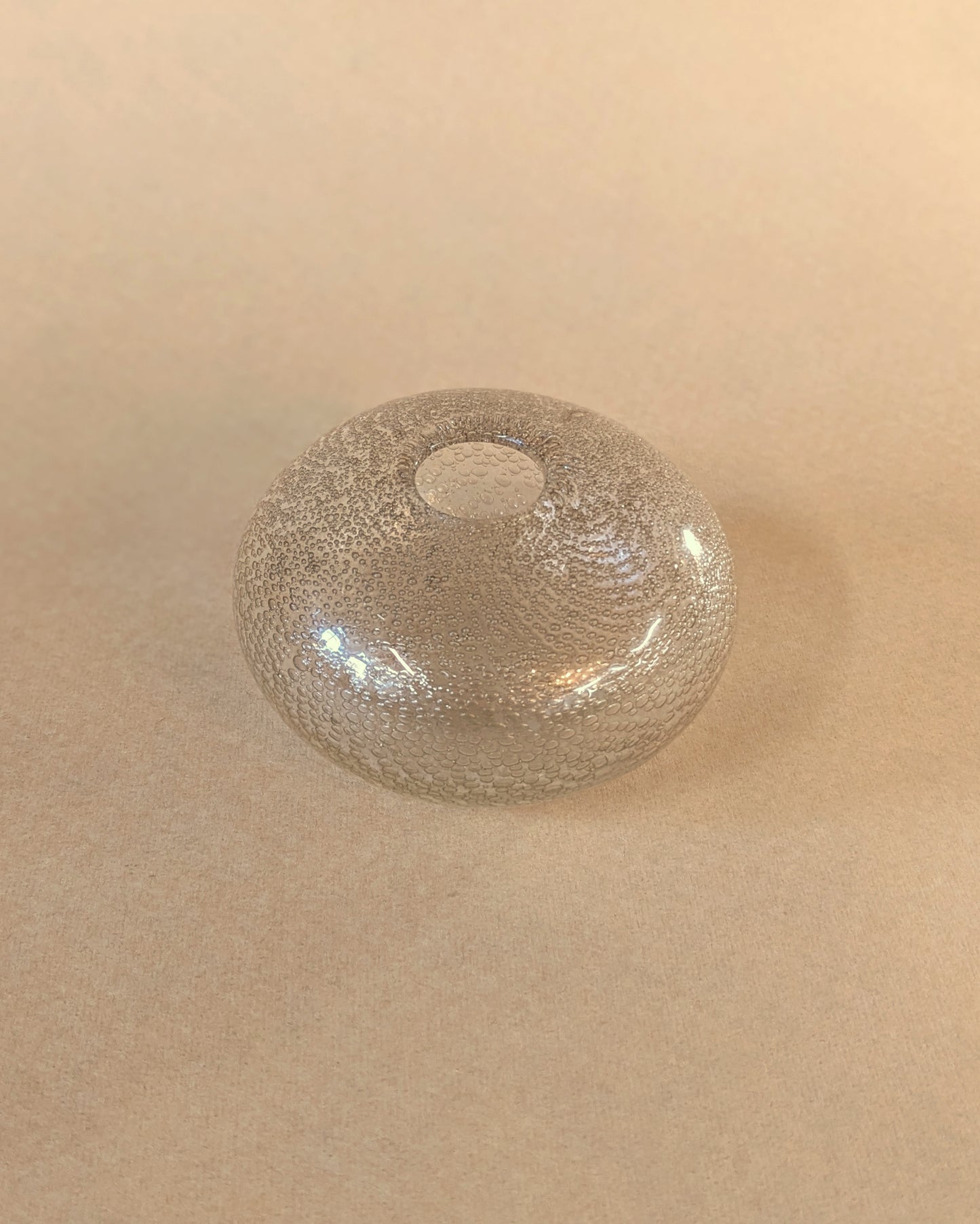 Blown Glass Paperweight Vase