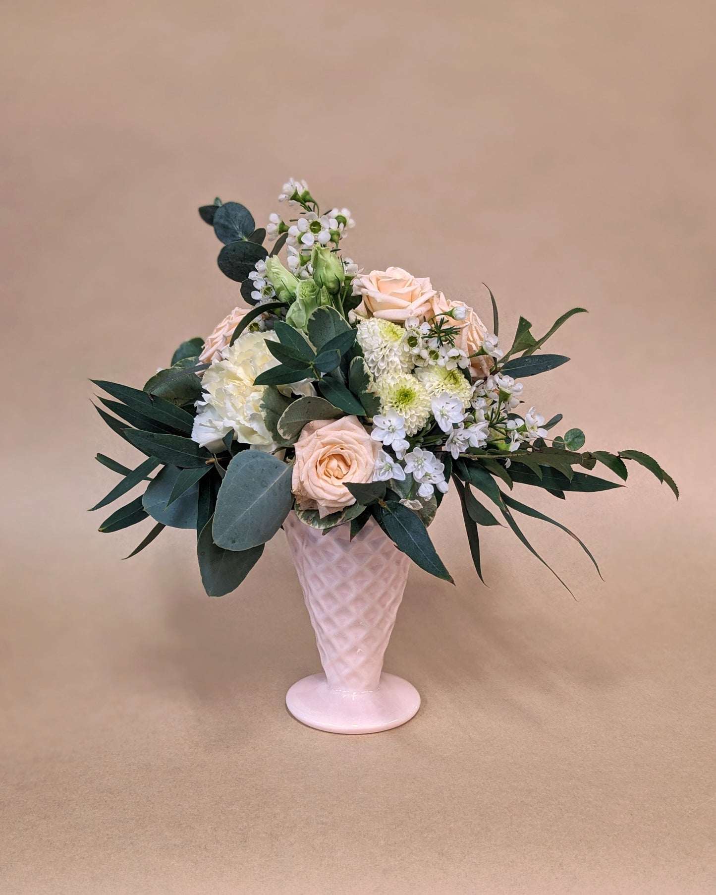 Floral "Ice Cream" Arrangement