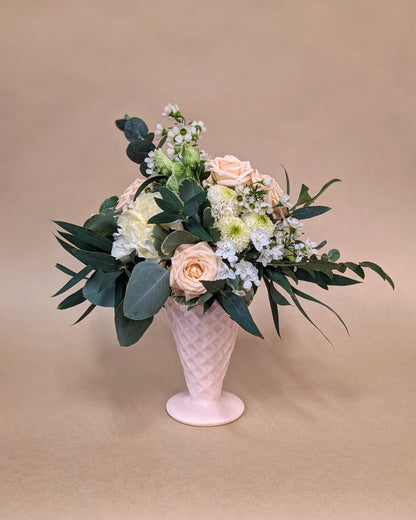 Floral "Ice Cream" Arrangement
