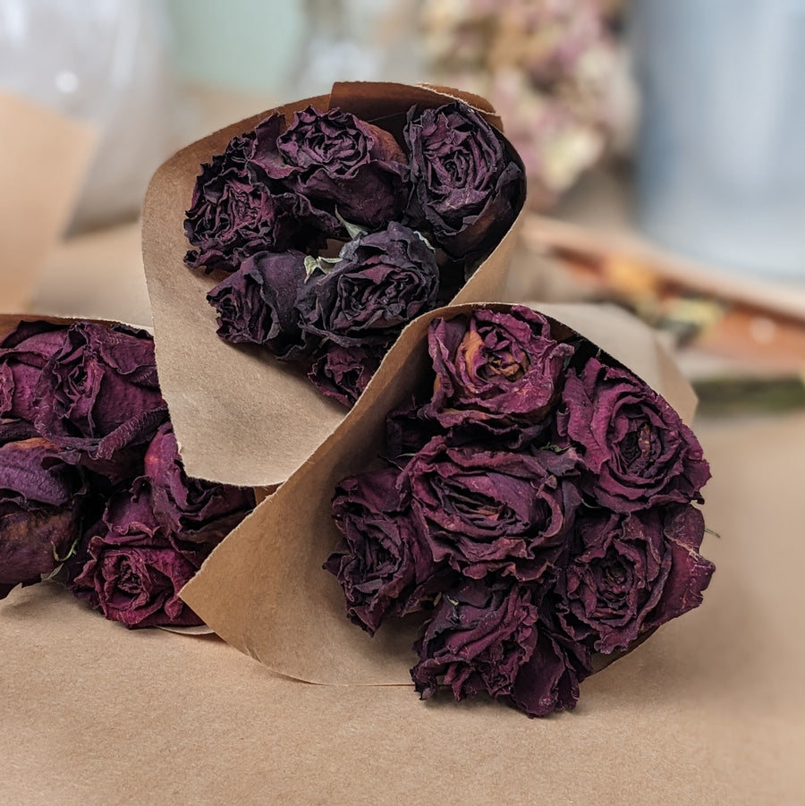 Half Dozen Dried Roses