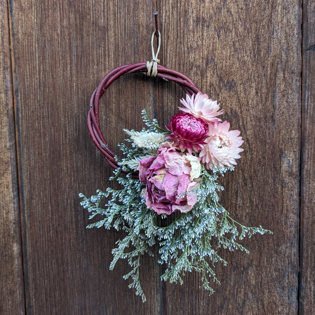 4" Dried Mini Wreath