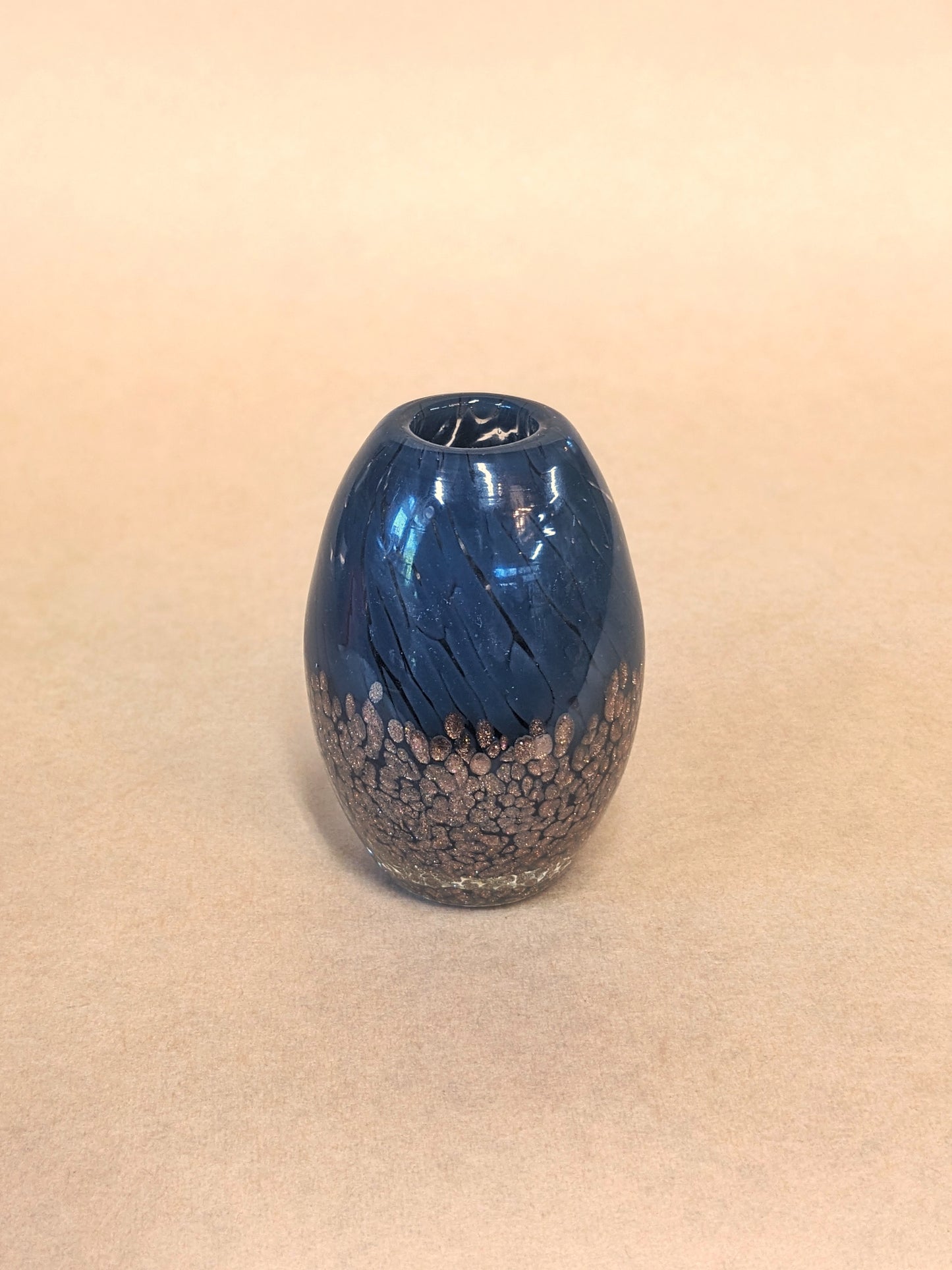 Blown Glass Paperweight Vase