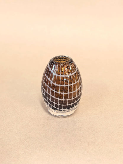 Blown Glass Paperweight Vase