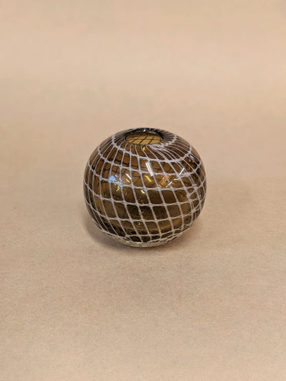 Blown Glass Paperweight Vase