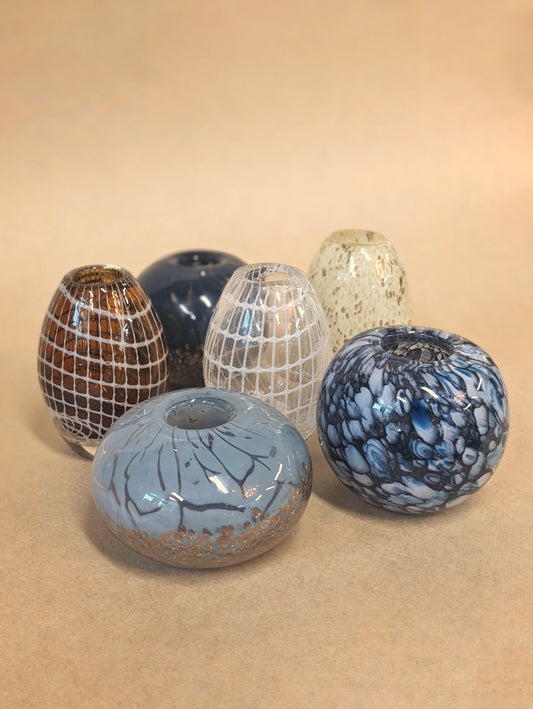 Blown Glass Paperweight Vase