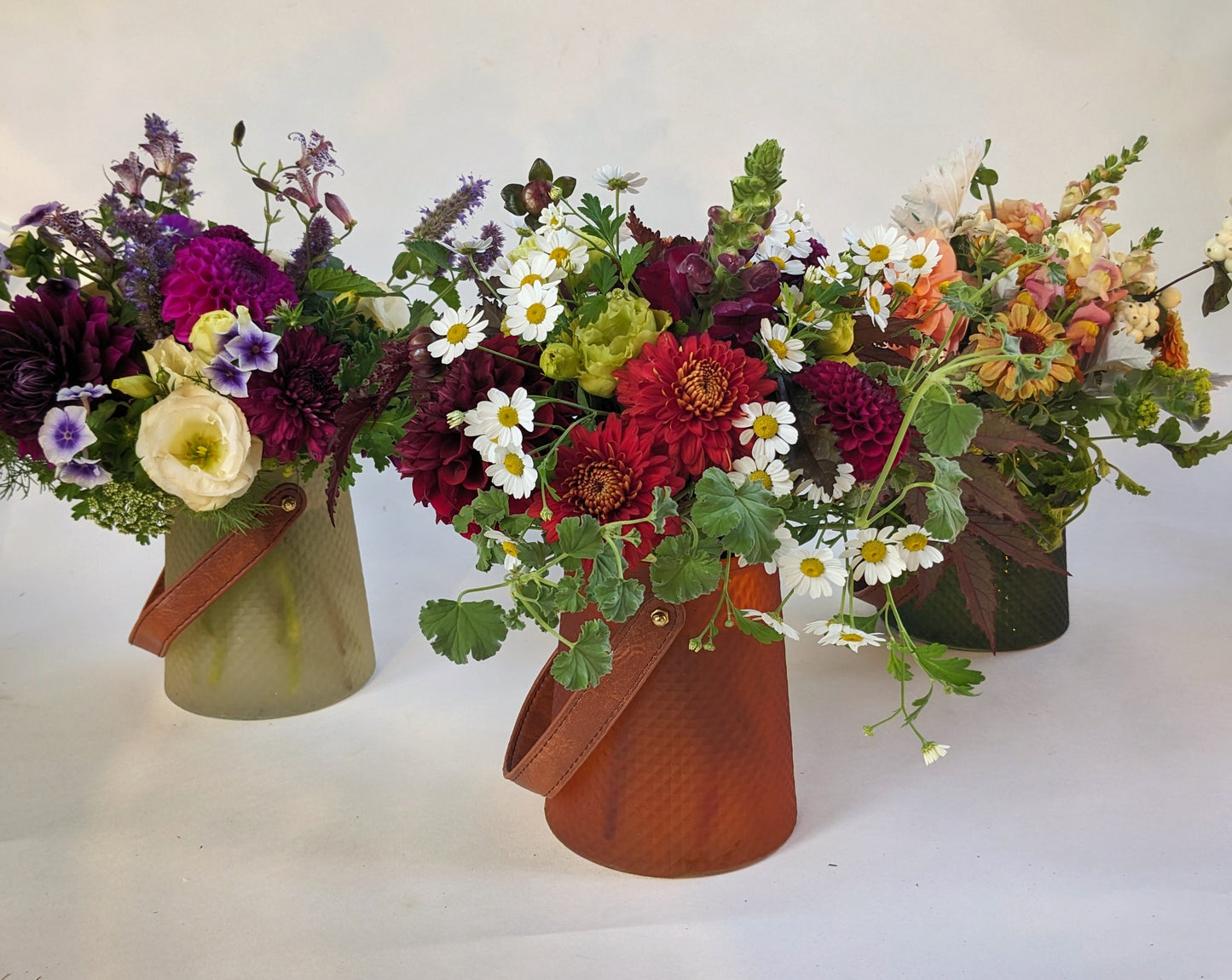 Autumn Glass Basket Arrangement