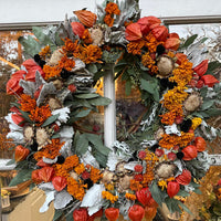 One-of-a-kind Wreath : Warm Orange