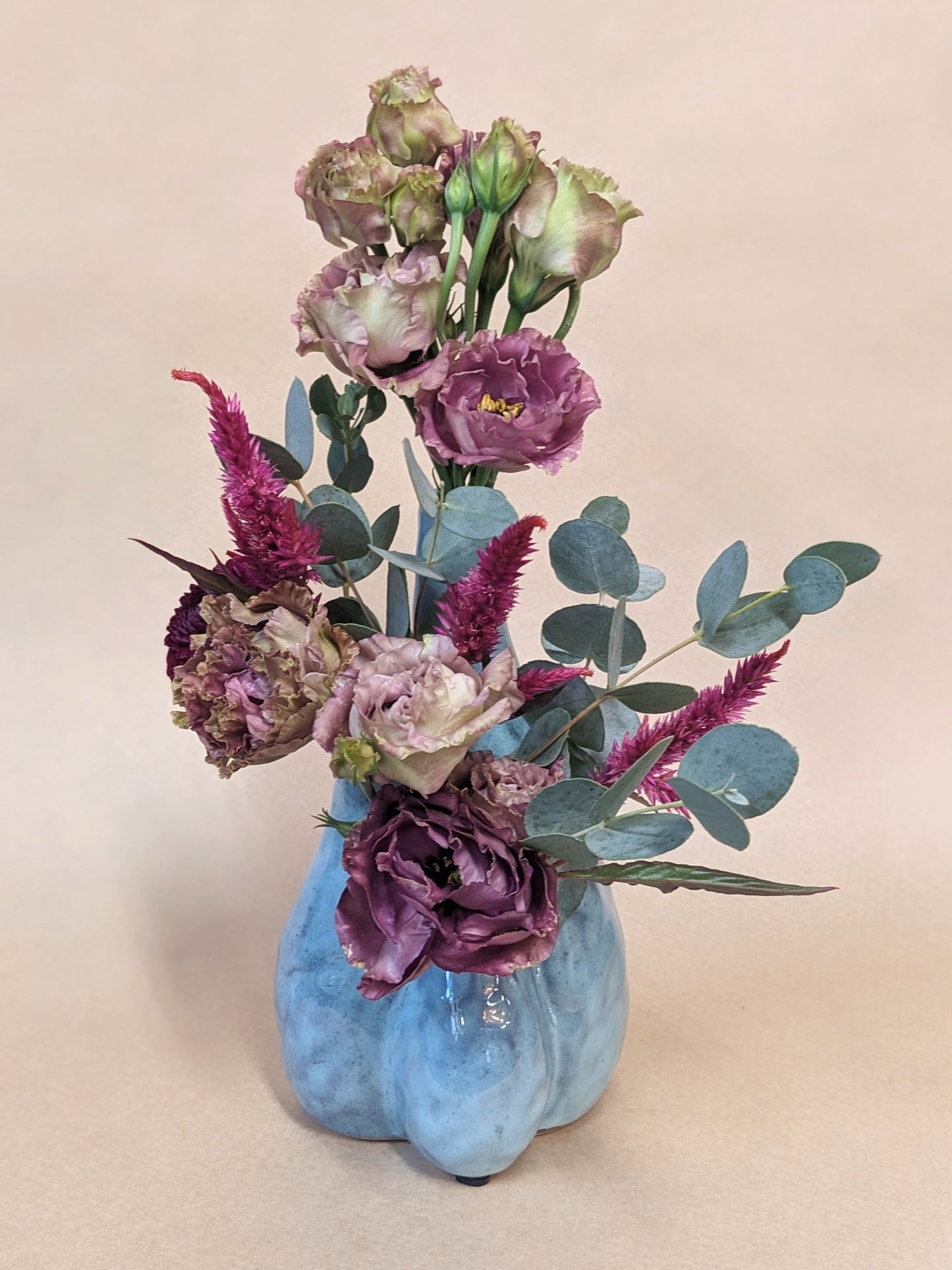 Blue Organic Vase Arrangement