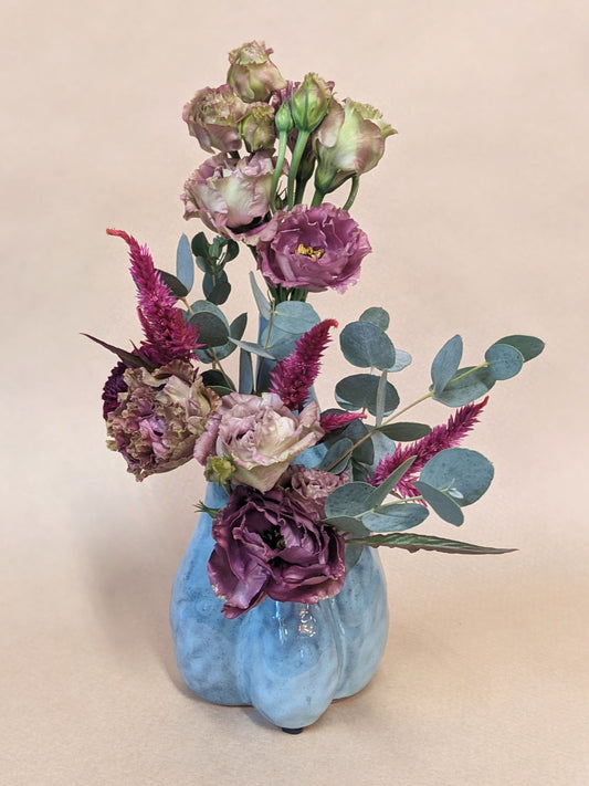 Blue Organic Vase Arrangement