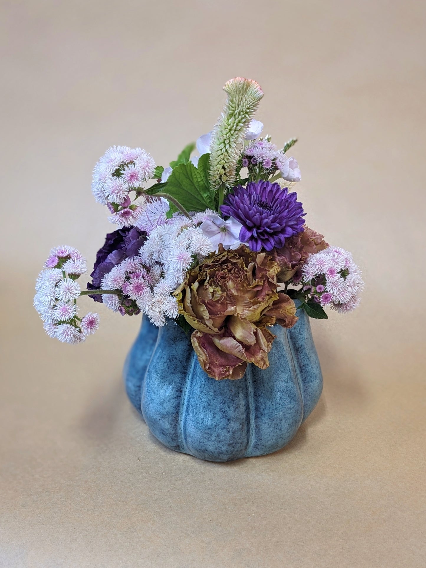 Blue Organic Vase Arrangement