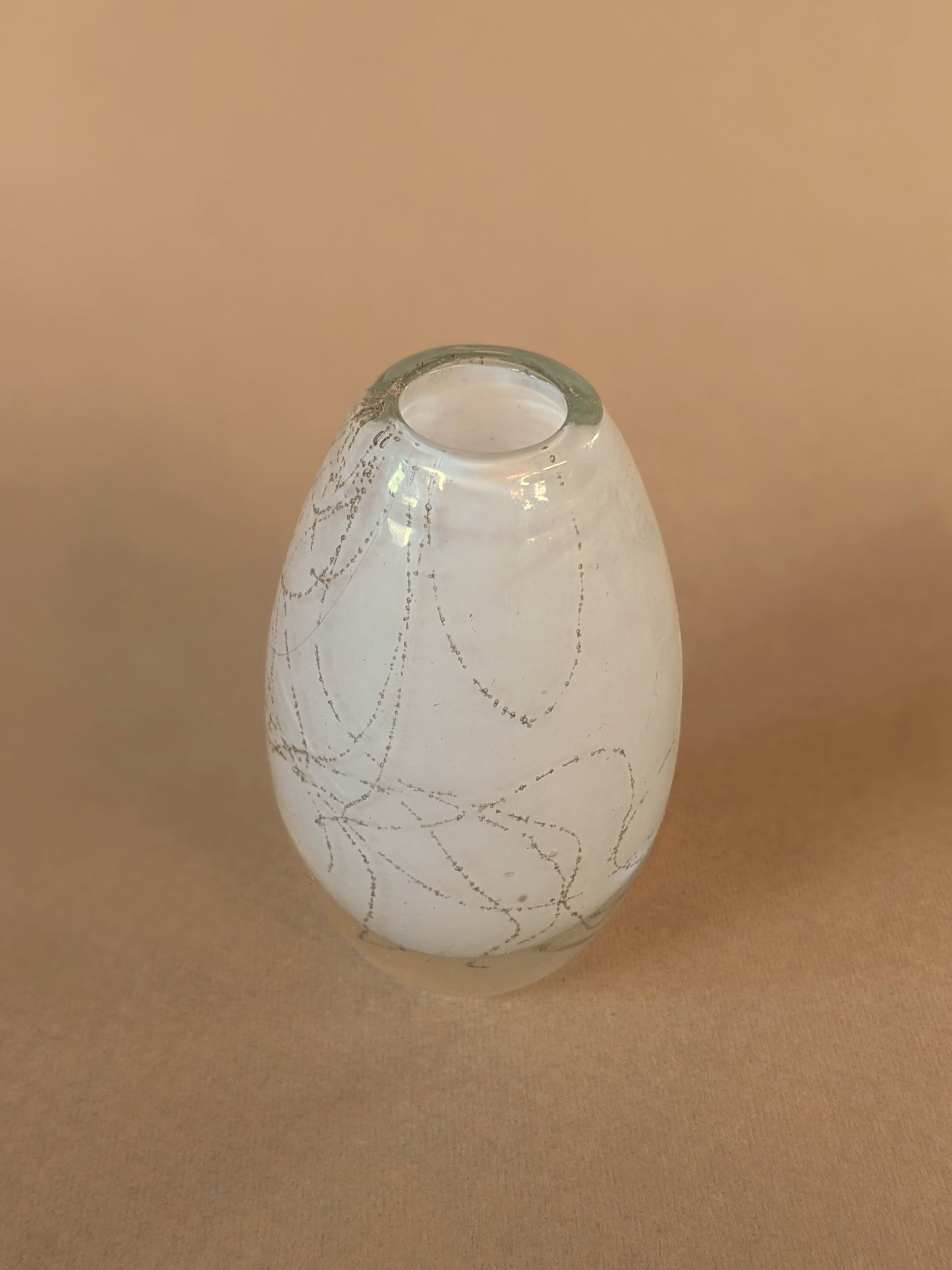 Blown Glass Paperweight Vase