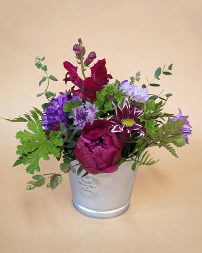 A Tin Floral Arrangement