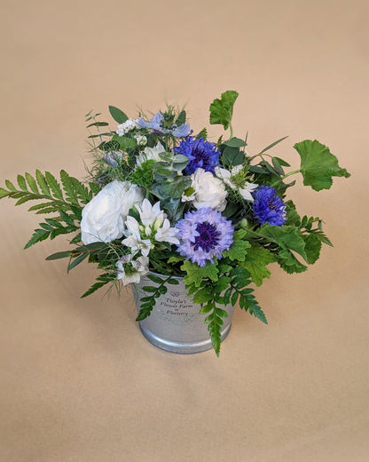 A Tin Floral Arrangement