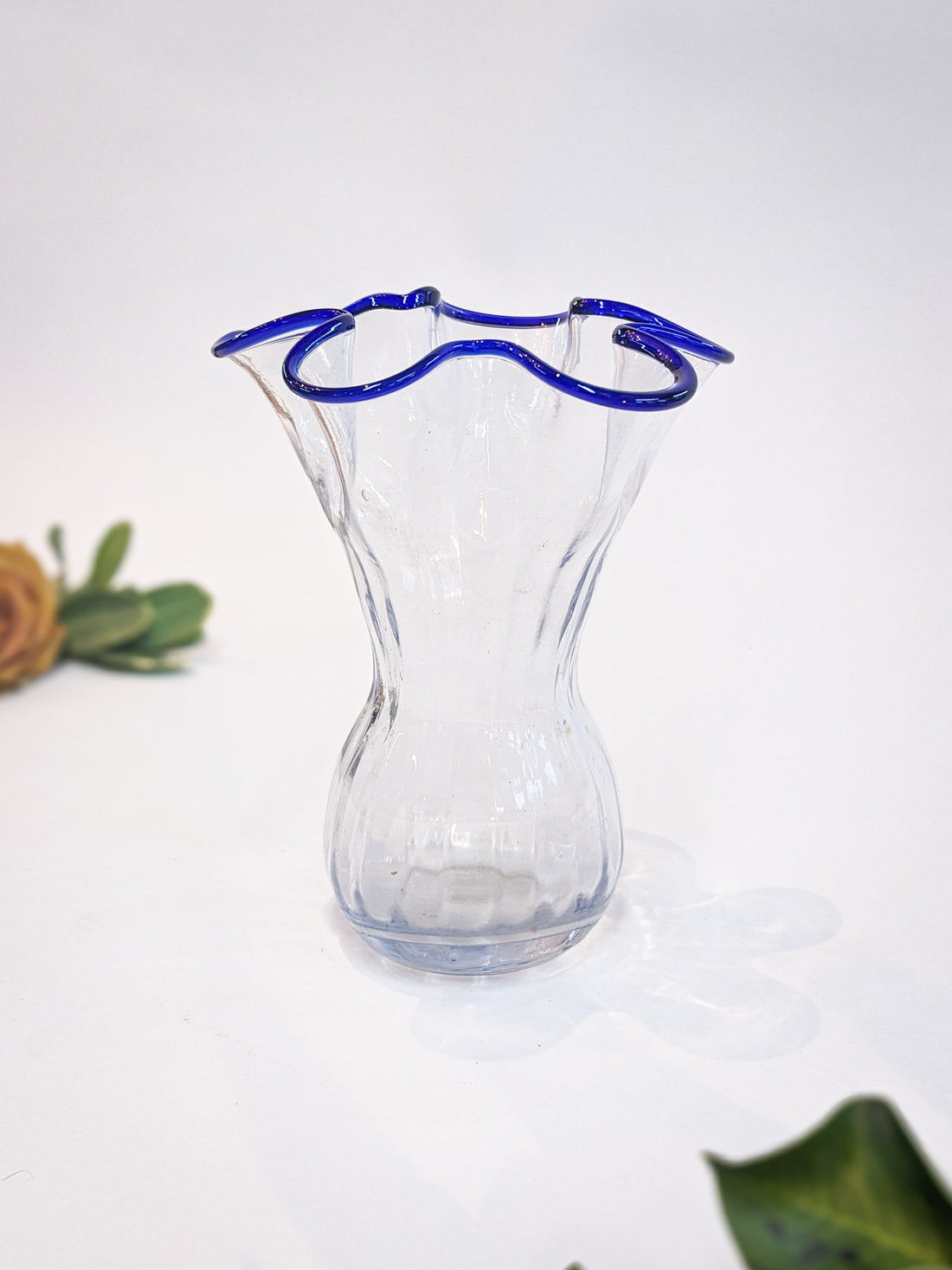 Blue Rope Vase Blue Stripe RIpple Vase – Twyla's Flower Farm and Floristry