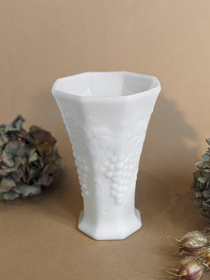 Milk Glass Flare Vases