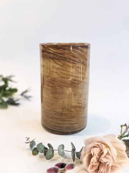 Nebula Swirl Handblown Glass Vase