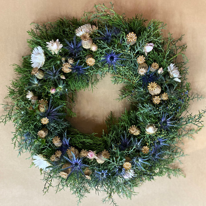 A Cool tone Festive Season Evergreen Wreath (4751603794001)